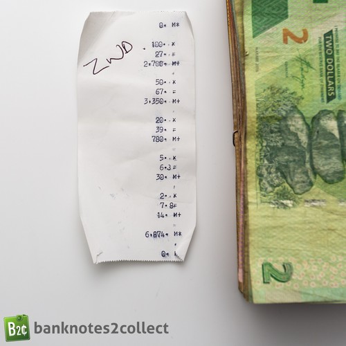 ZIMBABWE: 6.875 dollari dello Zimbabwe tagli misti banconote. - Foto 3 di 4