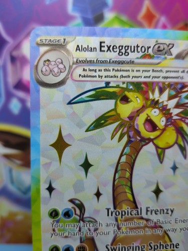 Pokemon TCG SV08 Alolan Exeggutor ex 225/191 Ultra Rare NM/M - Picture 2 of 10