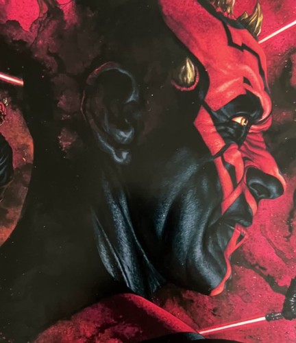 2018 SDCC Darth Maul Art Print Signed Sideshow Star Wars Mythos Exclusive - Video 1 of 1