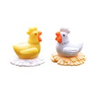  12 stücke Sukkulenten Huhn Ornament Mini Hen Craft Kreative Garten Hen Decor (6