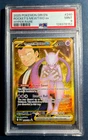Pokemon Destined Rivals Gold Team Rockets Mewtwo EX Hyper Rare 240/182 PSA 9