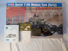 Hobby Boss 1/35  Soviet T-28 Medium Tank (Early) #83851  Sealed + Extras 