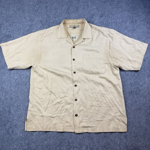 Camicia Tommy Bahama uomo media bianca ricamata una nazione sotto il sole usata in ottime condizioni - Foto 2 di 17