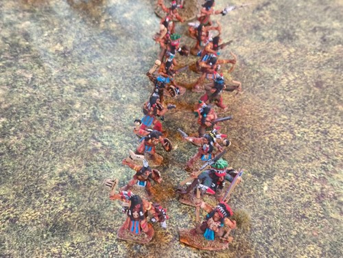 28mm - US vs Indian Wars - Indian Warband / state of art pro painted - Picture 7 of 18