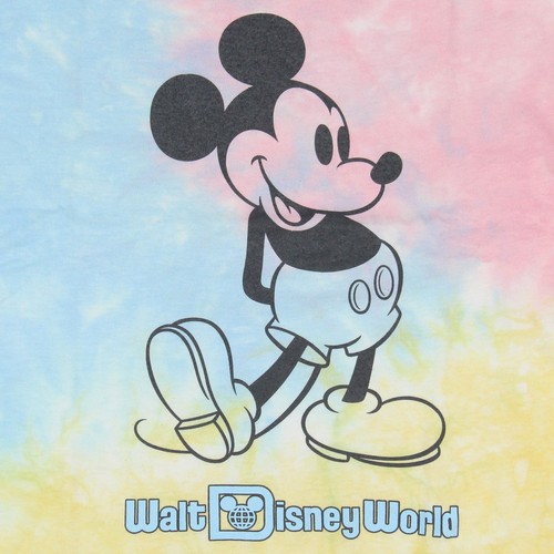 Walt Disney World Girl's Mickey Mouse Tie-Dye Kids Short Sleeve T-Shirt - Picture 3 of 4