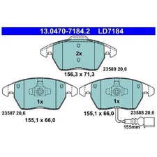 Satz Bremsbeläge Bremsklötze vorne für VW Passat 365 B6 3C2 3C5 B7 362 | 2465
