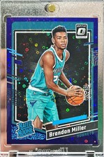 2023-24 Optic Brandon Miller Rated Rookie Purple Fast Break Prizm /99 RC #219