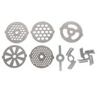  8 Pcs Mincer Plate Disc Fleischwolf Aufsatz Zubehör Fleischwolfaufsätze