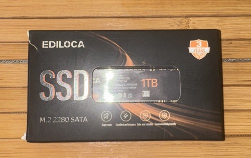 Ediloca M.2 SATA 1TB SSD SLC Cache 3D NAND TLC 6Gbs 550MB/S Internal Hard Drive