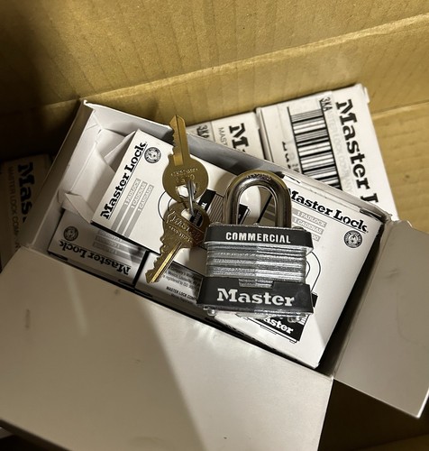 Master Lock Commercial 3KA Padlock Single Cylinder Keyed Alike Box of 35 Locks - Picture 12 of 24