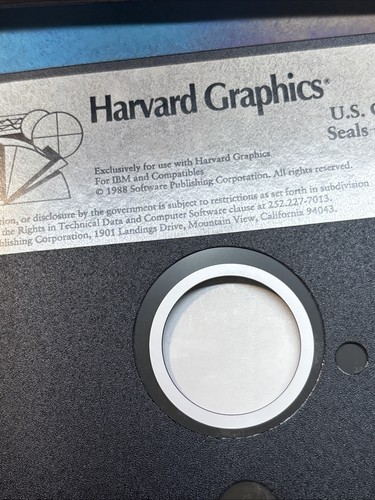 5,25" Diskette HARVARD GRAPHICS für Windows Version 2.301 Dichtungen und Symbole - Bild 8 von 9