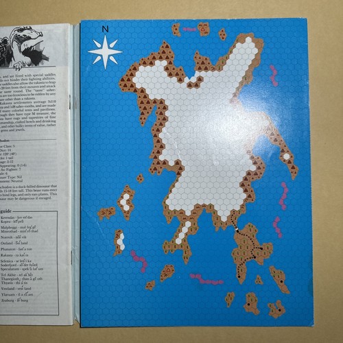 THE ISLE OF DREAD X1 TSR 9043 Dungeons & Dragons AD&D D&D Vintage Expert 25A1416 - Picture 3 of 4