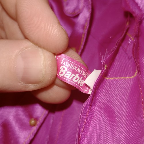 BARBIE DOLL JACKET and Bag FASHION AVENUE TREND CITY PINK OVER COAT FASHION PACK - Picture 4 of 6