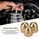 M3 M4 M5 M6 M8 M10 M12 M14 - M20 Messing Sechskant Mutter DIN 1587 Hutmuttern