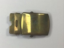 Vintage U.S. Military Solid Brass Belt Buckle Made In USA used