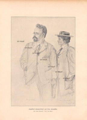 Engelbert Humperdinck and His Wife - 1896 ~21x30cm