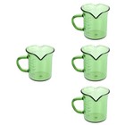  4pcs Glas Messung Tasse Glas Kaffeetasse Messung Milch Glas Haus Trinkglas