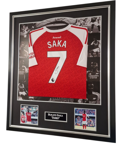 Framed Bukayo Saka Signed Shirt Jersey Autographed Display & Certificate - Picture 3 of 6