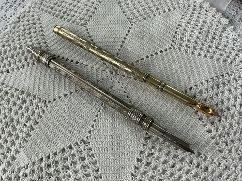 Antique Travel Combination Slide Dip Pen & Propelling Pencil Plus brass Dip Pen - Picture 12 of 12
