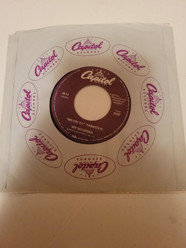 Weird Al Yankovic MY BOLOGNA / SCHOOL CAFETERIA 45 7" Rare - Picture 3 of 4
