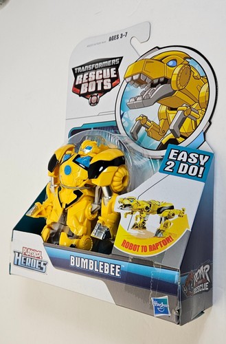 TRANSFORMERS BUMBLEBEE RESCUE BOTS FIGURE ROBOT TO RAPTOR MOSC PLAYSKOOL 2013 - Picture 3 of 6