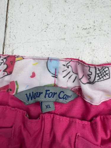 Wear For Car Hot Pink Drawstring Straight Leg Scrub Bottoms Womens Size XL - Picture 3 of 7