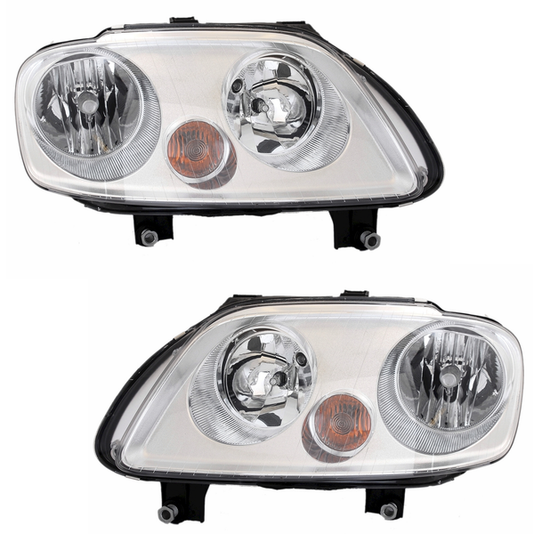 Scheinwerfer Set FüR VW Caddy 2K Touran 1T Halogen H1 H7 Chrom LWR Motor-image