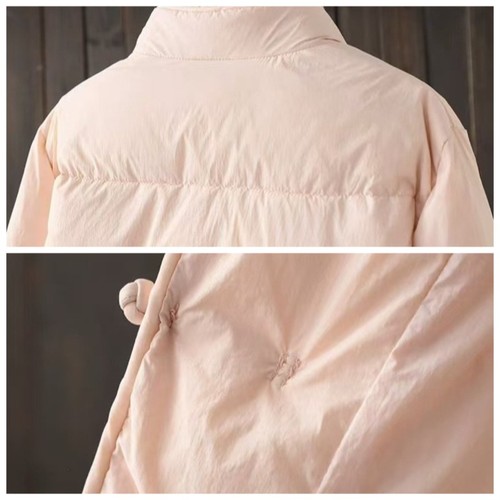 Women Chinese Retro Frog Button Padded Down Jacket Embroidered Quilted Coat Warm - Picture 10 of 13