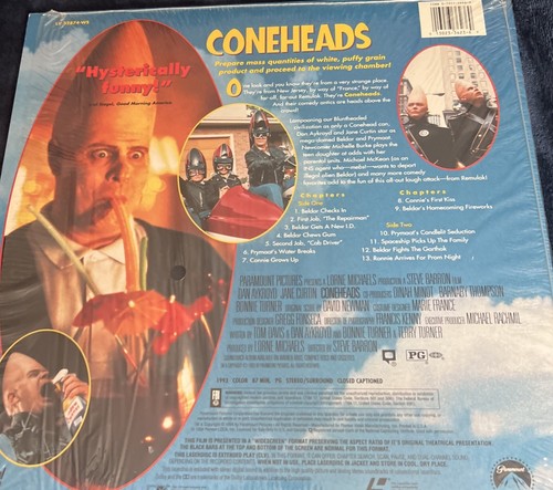 Coneheads (1993) Widescreen Laserdisc•Dan Aykroyd•Saturday Night Live•in shrink - Picture 2 of 2