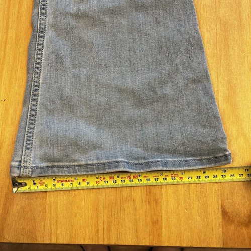 Jeans Hollister blu lavaggio chiaro denim svasato bootcut vita alta W28 L31 Y2K - Foto 3 di 9