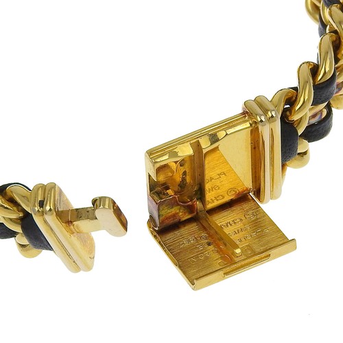 CHANEL Premiere L Watches blackDial Plated Gold/Embossed Leather Quartz An... - Picture 8 of 8