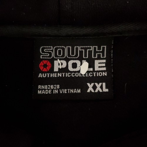Southpole Herren Y2K Graphic Full Zip Hoodie Sweatshirt XXL Schwarz 90s Streetwear - Bild 8 von 11