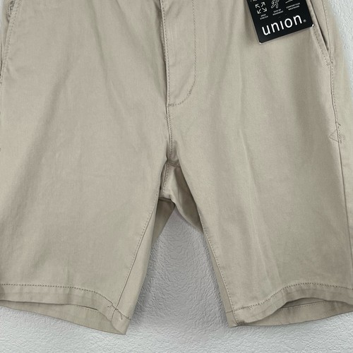 Union Comfort Flex Classic Chino Summer Golf Cotton Shorts in Sand Tan 40W NWT - Bild 7 von 14