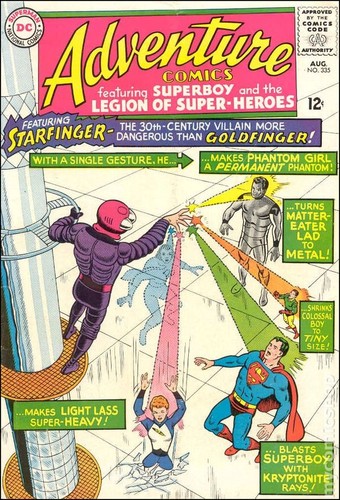 Adventure Comics #335 GD/VG 3.0 1965 Stock Image Low Grade