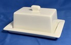 10 Strawberry Street Rectangular Covered Butter Dish White Country Farmhouse