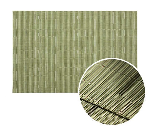 Placemats Set of 6 11.8x17.7" Green Heat-Resistant Stain-Resistant - Picture 2 of 9