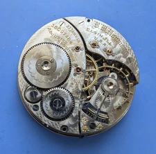 VINTAGE 16 SIZE ELGIN 21 JEWEL B.W RAYMOND POCKET WATCH PARTS GRADE 391 MODEL 15