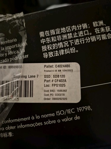 Żółty toner HP 201A CF402A – oryginalny OEM – zapieczętowany – szybka wysyłka NOWY - Zdjęcie 8 z 8