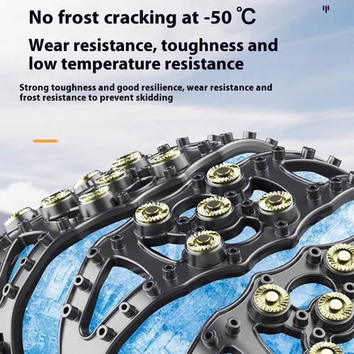 Snow Tire Chains Easy To Install Durable High-Performance Versatile Snow Chain - Picture 4 of 11