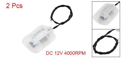 2pcs Vibration Motors DC 12V 4000RPM Vibrating Motor with White Shell 58x44x30mm - Picture 2 of 5