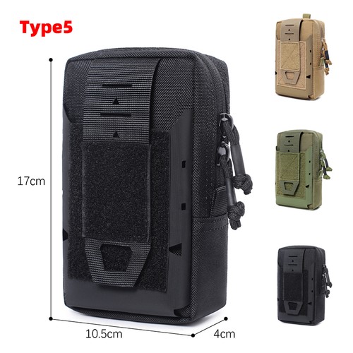 6 Types D'extérieur Tactique Molle Téléphone Portable Sacs Porte-boîtier Taille - Photo 4 sur 62