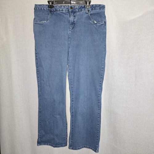 Smith's Jeans Distressed Stretch Marks Gr. 20 W Classic Blue Damenjeans Western