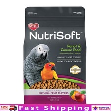Nutri Soft Bird Food Parrots  Conures 3lb Chewy Pellets Optimal Nutrition New