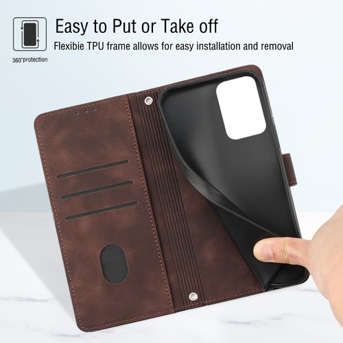 Flip Wallet PU Leather Cover+Wrist Strap For Moto G Stylus 5G/G Power/G 5G 2025 - Foto 30 di 54