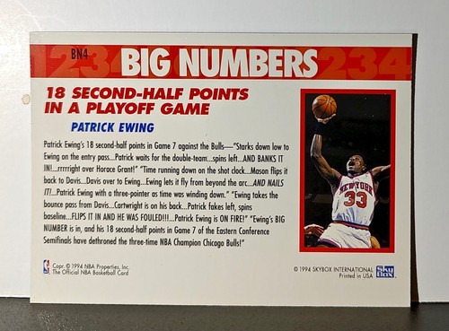 1994-95 Skybox NBA Hoops Big Numbers Cards Set of 12 with Acrylic Display - Picture 12 of 24