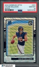 2024 Donruss Optic Wave Prizm #201 Caleb Williams Bears RC Rookie /300 PSA 10