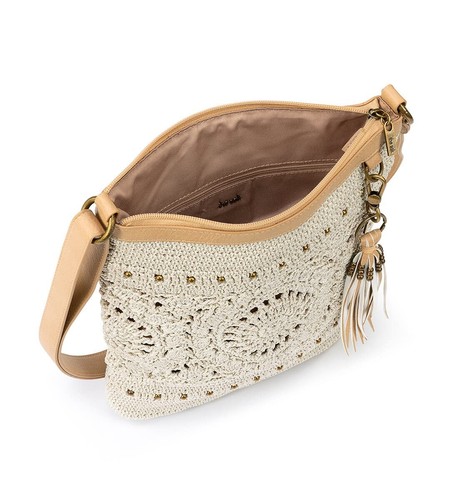 Lucia Crossbody Bag in Crochet, Convertible Purse with Adjustable Shoulder St... - Picture 5 of 7