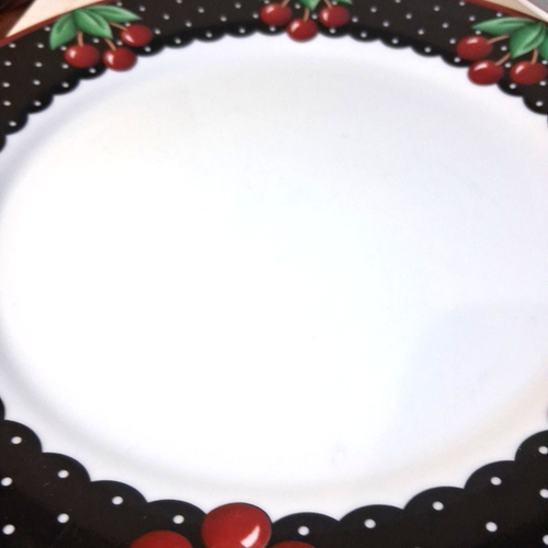Mary Engelbreit Cherries Cherry Cameo Dinner Plate 10.75" Enesco - Picture 4 of 5
