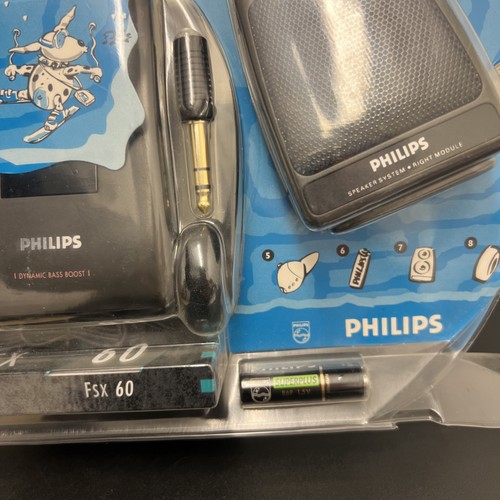 Vintage Philips AQ 6421 Stereo Cassette Player Party Pack - Bild 4 von 13