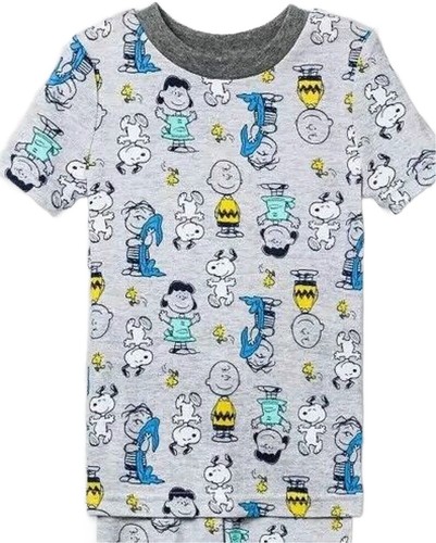 Peanuts Snoopy, Charlie Brown, Lucy Baby Jungen Baumwolle Pyjama Set, Größe 12 Monate - Bild 2 von 2